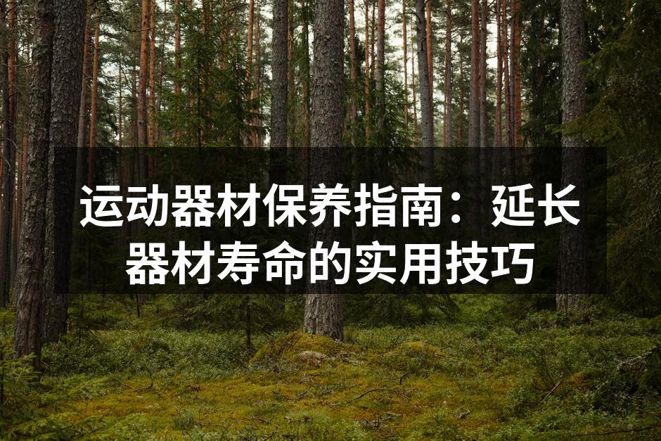 运动器材保养指南：延长器材寿命的实用技巧